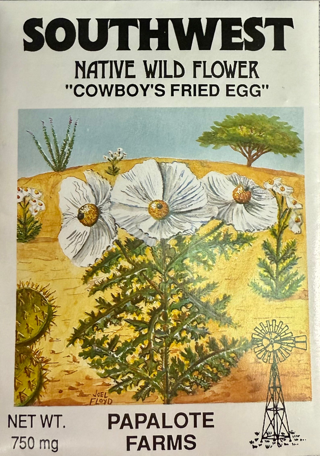 Cowboy Fried Egg Seed Packet