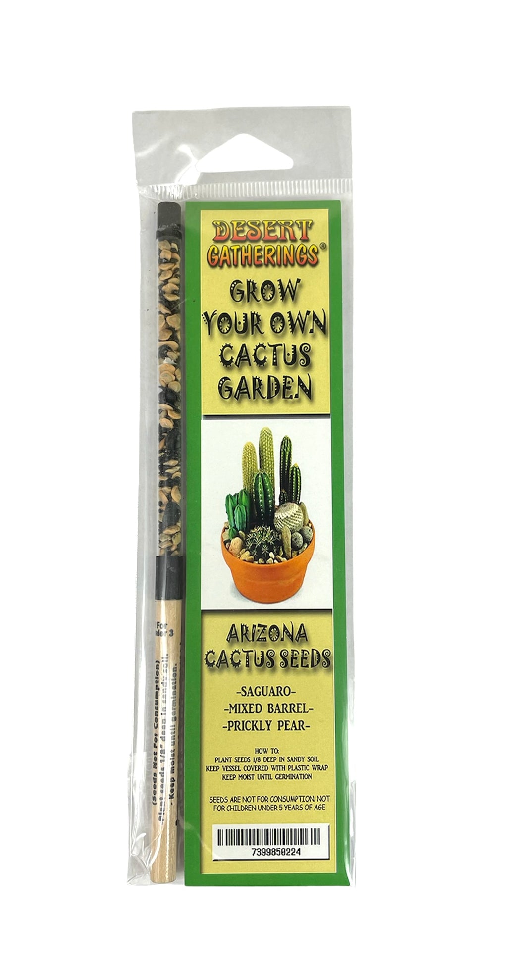 Grow Your Own Cactus Seed Pencil