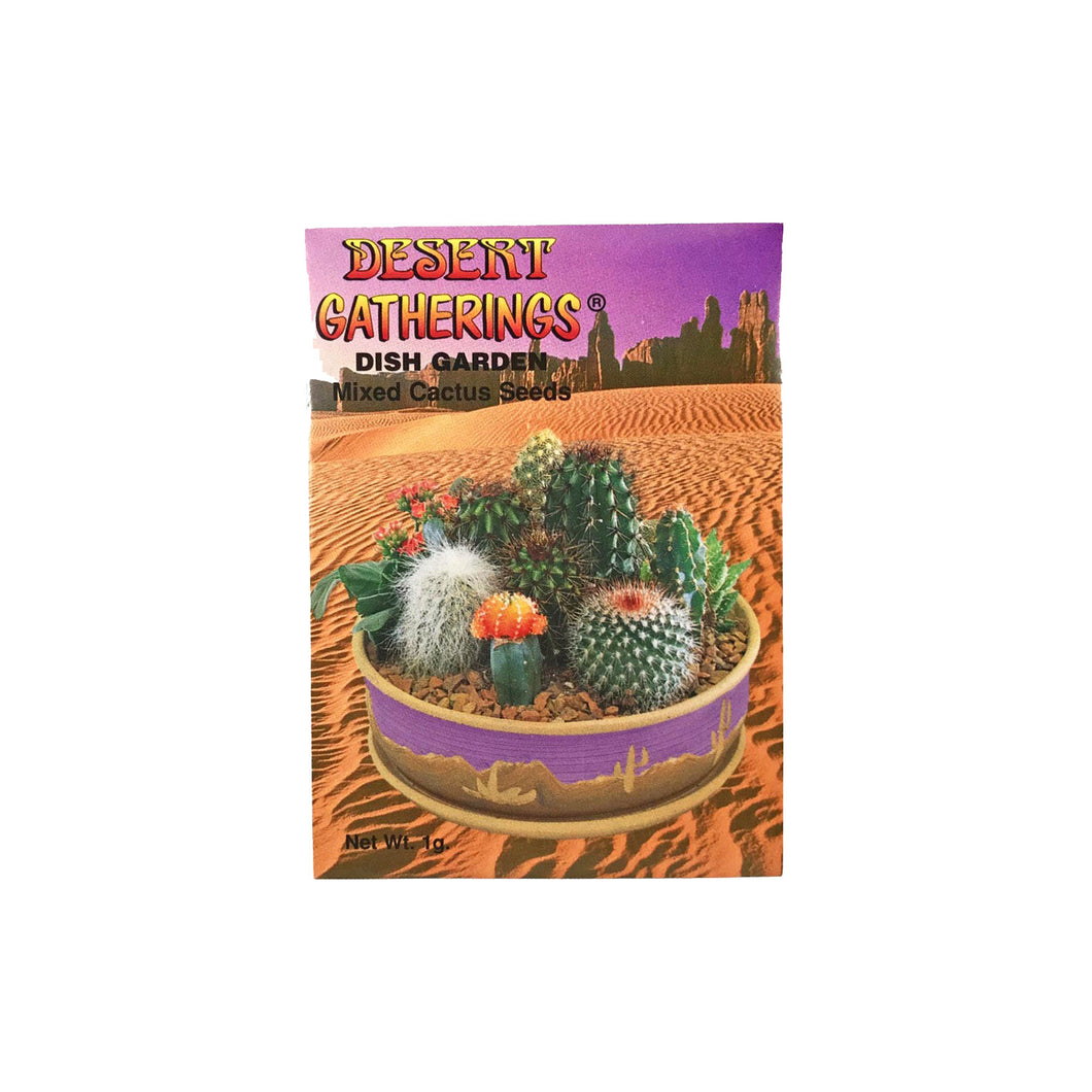 Mixed Dish Cactus Seed Packet