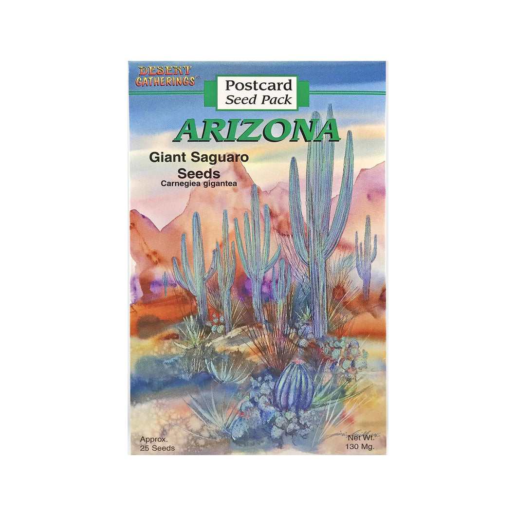 Giant Saguaro Postcard Seed Packet